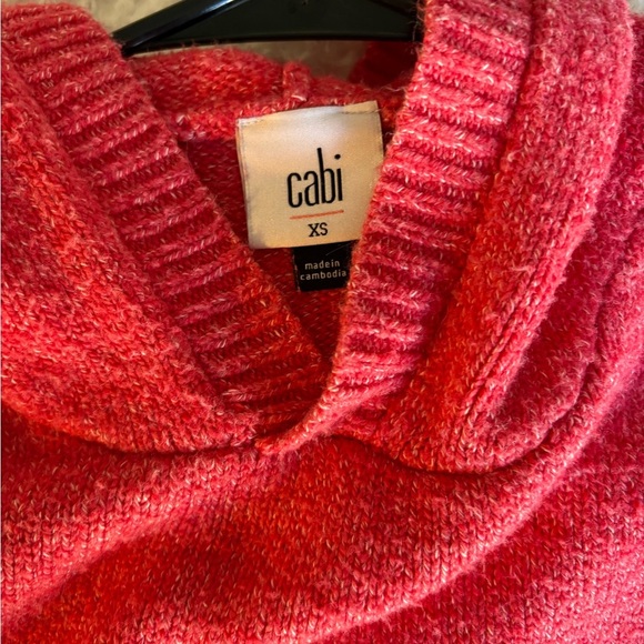 CAbi Vibrant Pink Cowl Neck Sweater - Picture 5 of 6